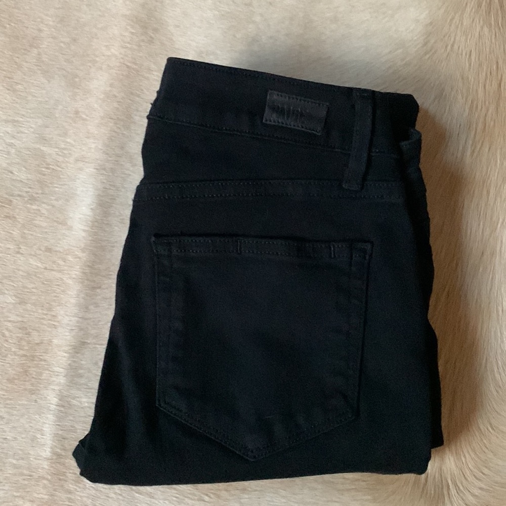 Paige BLACK Stretch “Verdugo Ultra SKINNY” Jeans - Picture 2 of 12